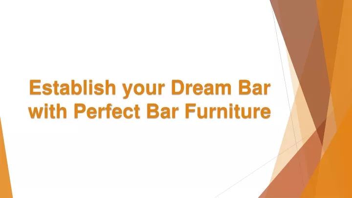 establish your dream bar with perfect