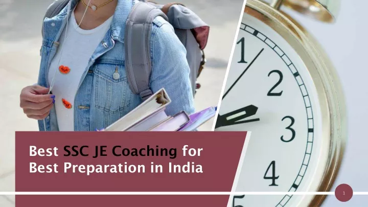 best ssc je coaching for best preparation in india