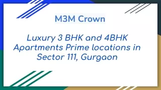 m3m crown
