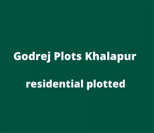Godrej Plots Khalapur | E-Brochure