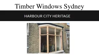 Timber Windows Sydney