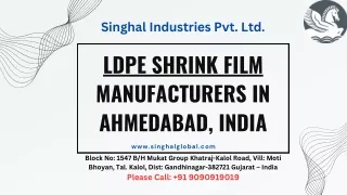 LDPE Shrink Film Manufacturers in Ahmedabad, India