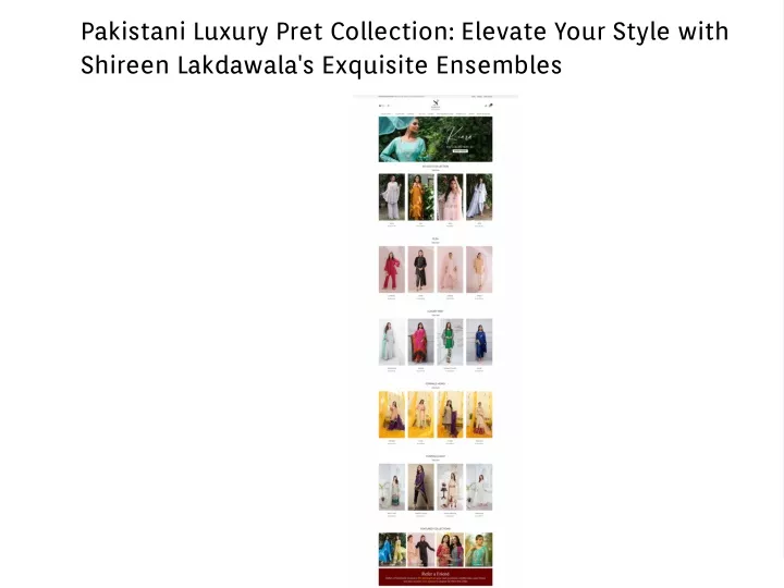 pakistani luxury pret collection elevate your