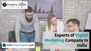 Experts of Digital Marketing Company In India