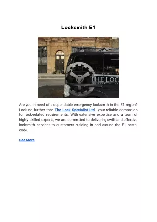 locksmith e1