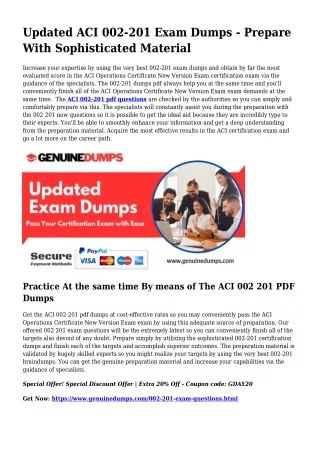 002-201 PDF Dumps For Greatest Exam Good results
