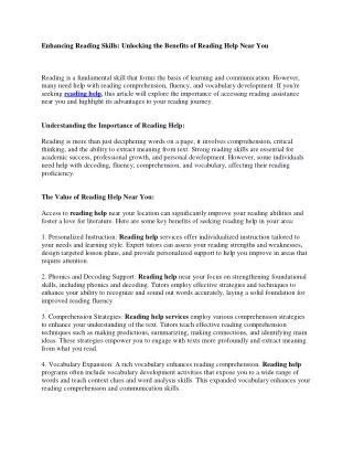 enhancing reading skills unlocking the benefits