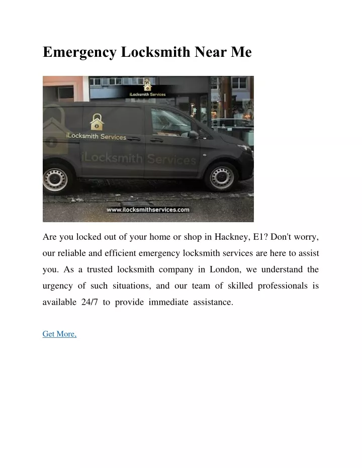 emergency locksmith near me