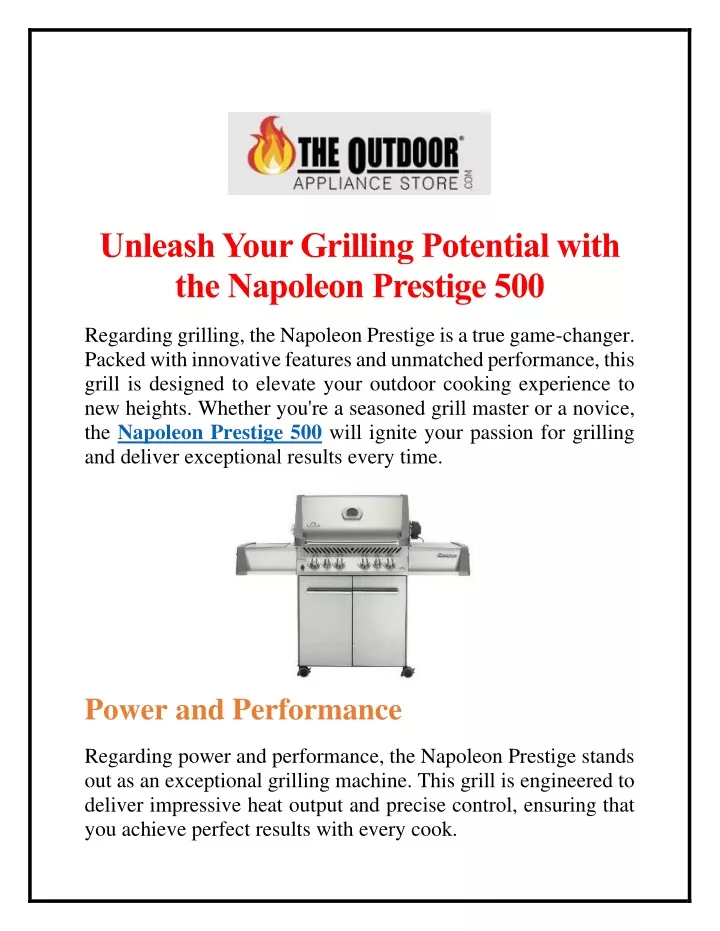 unleash your grilling potential with the napoleon