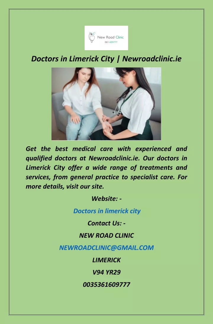 doctors in limerick city newroadclinic ie