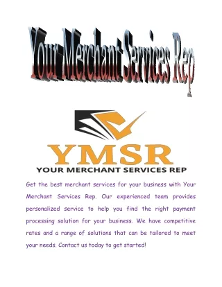 get the best merchant services for your business
