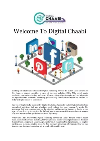 Welcome To Digital Chaabi