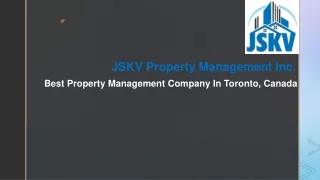 JSKV Property management Inc - The best property management company in Canada