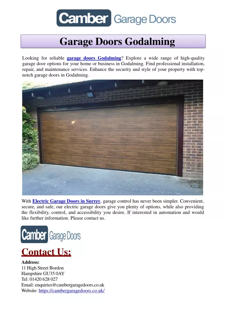 garage doors godalming