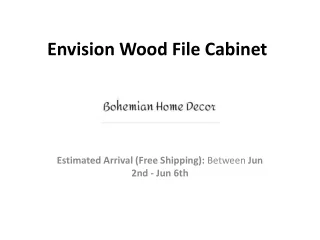 Envision Wood File Cabinet - Bohemian Home Décor