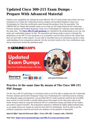 300-215 PDF Dumps - Cisco Certification Created Simple