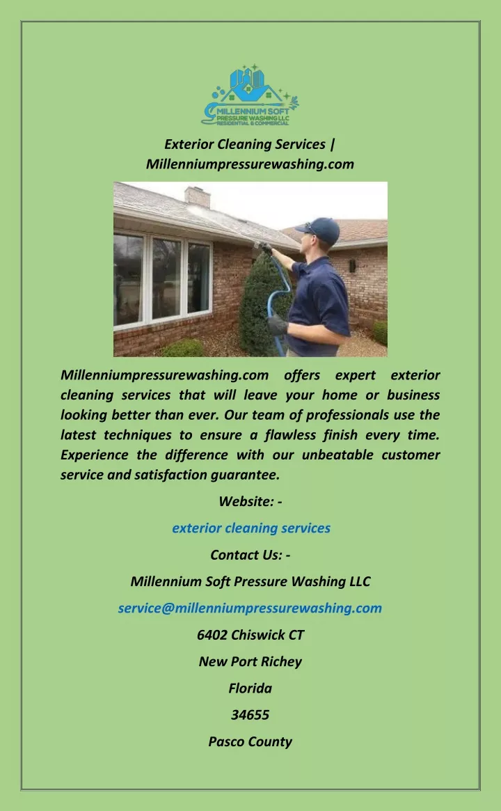 exterior cleaning services