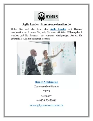 Agile Leader  Hymer-acceleration.de