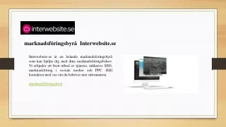 marknadsf ringsbyr interwebsite se