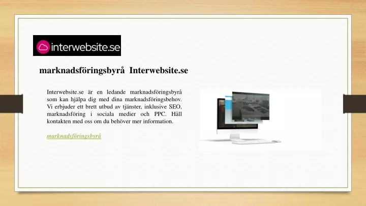 marknadsf ringsbyr interwebsite se