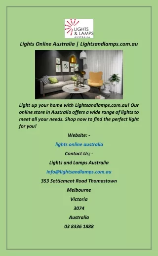 Lights Online Australia  Lightsandlamps.com