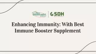 Best Immune Booster Supplement - SDH Naturals