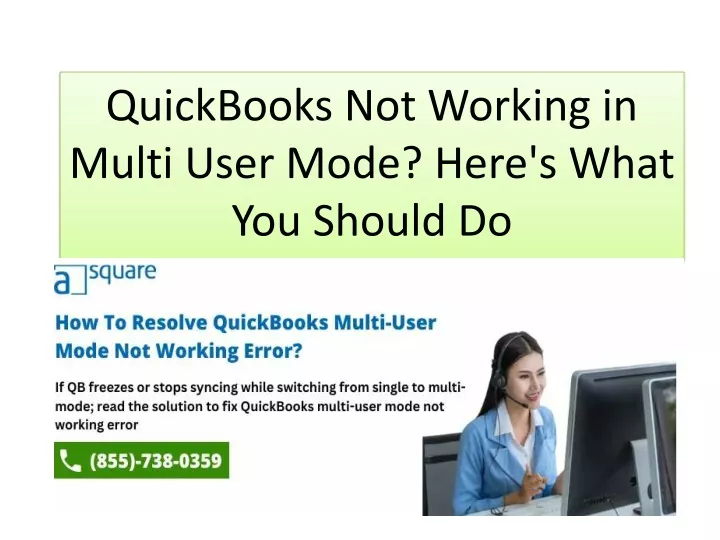 quickbooks not working in multi user mode here