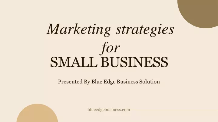 marketing strategies for