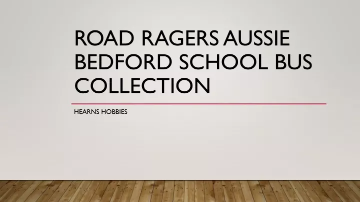 road ragers aussie bedford school bus collection