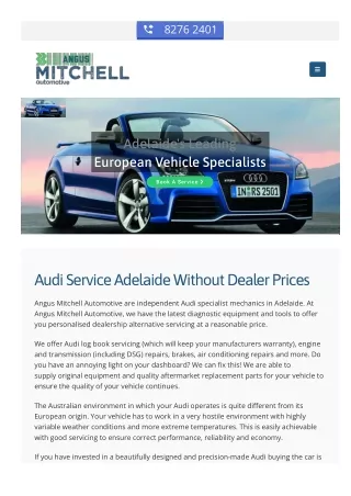 Audi Service Adelaide
