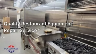 Quality Restaurant Equipment Repair Service