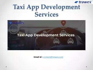 taxi app development services