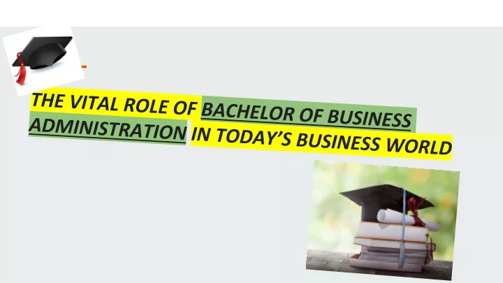 the vital role of bachelor of business administration in today s business world