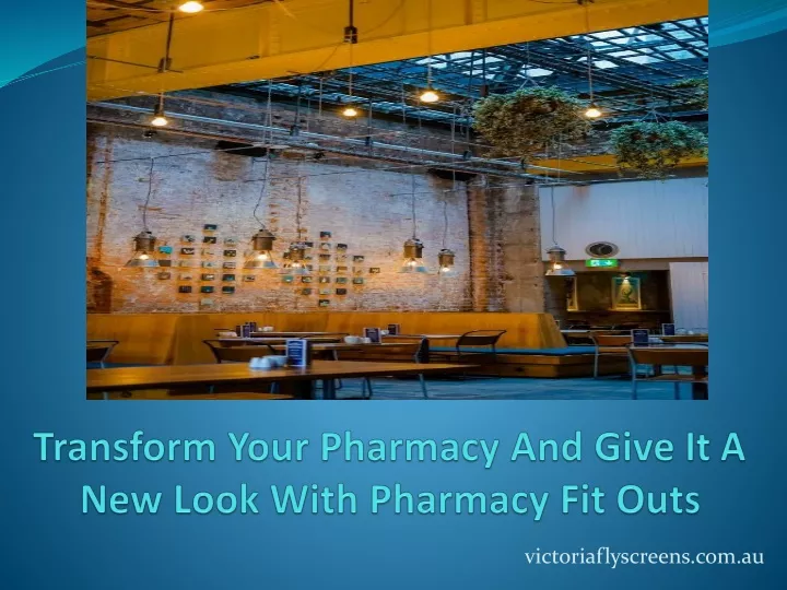 transform your pharmacy and give it a new look with pharmacy fit outs