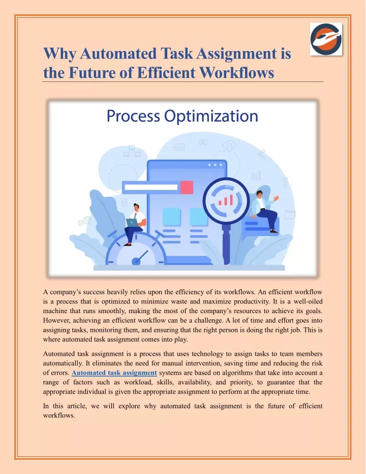 why automated task assignment is the future