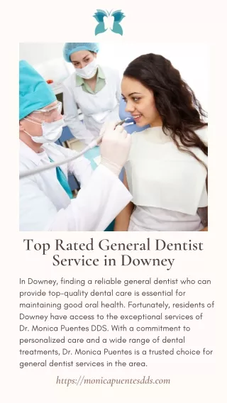Top Rated General Dentist Service in Downey