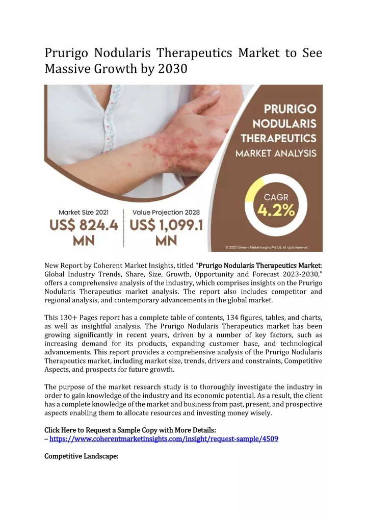 prurigo nodularis therapeutics market