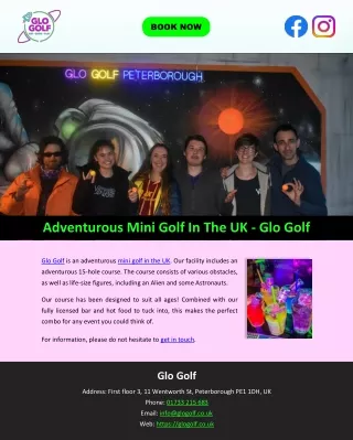 Adventurous Mini Golf In The UK - Glo Golf