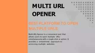 Best Platform to Open Multi Urls
