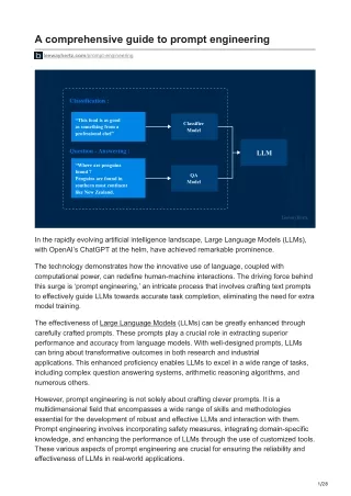 A comprehensive guide to prompt engineering