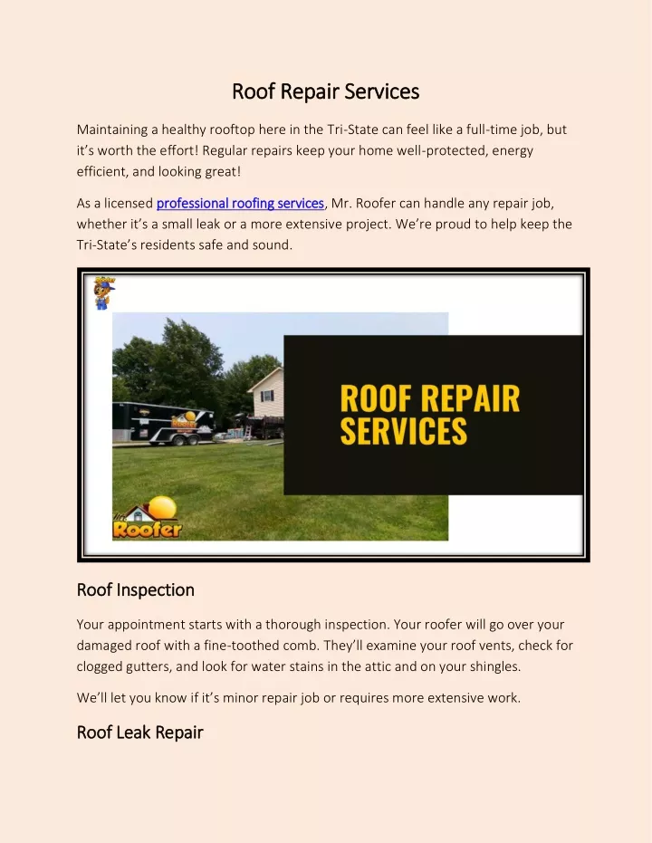 roof repair services roof repair services