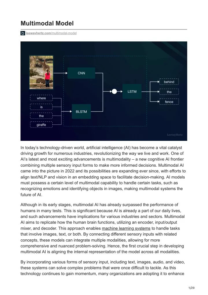 multimodal model