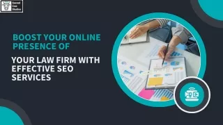 Boost Your Online Presence of  Your Law Firm with Effective SEO Services