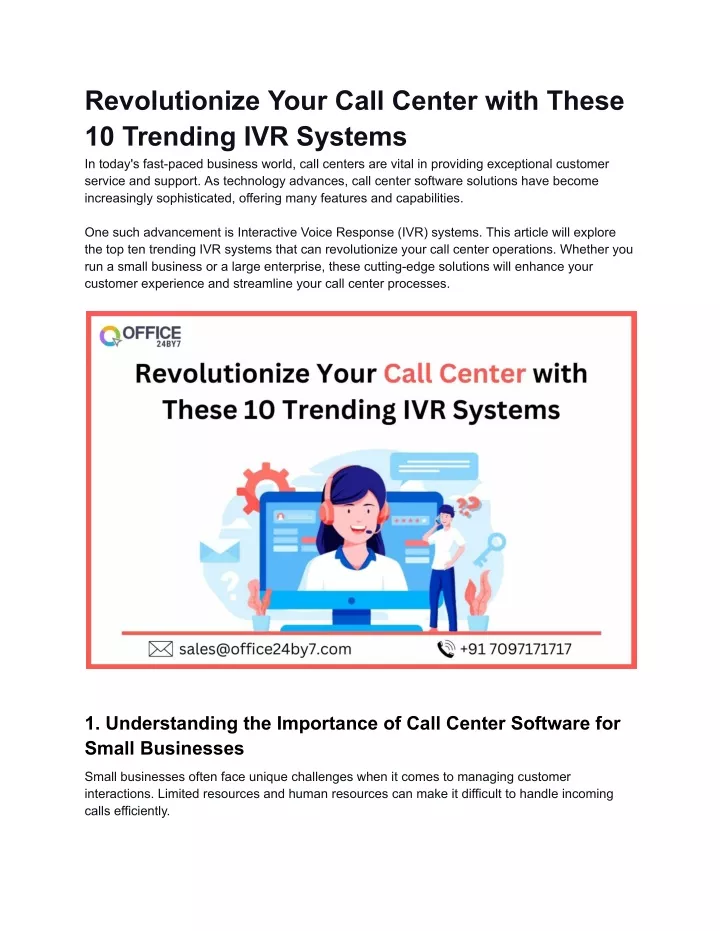 revolutionize your call center with these