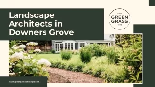 Experienced Landscape Architects in Downers Grove - Green Grass Landscape