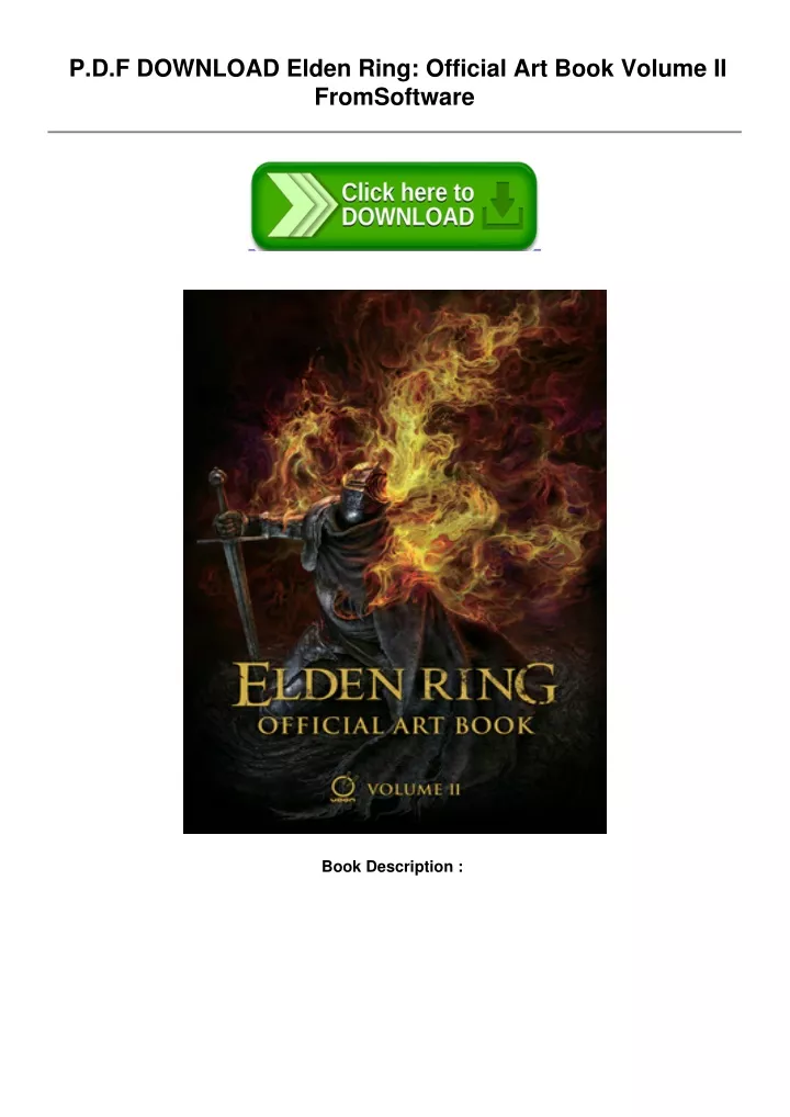 Elden Ring: Official Art Book Volume II - by Fromsoftware (Hardcover)