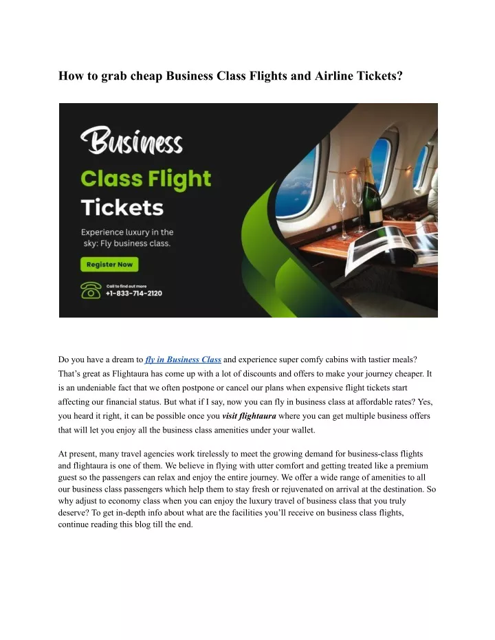 how to grab cheap business class flights
