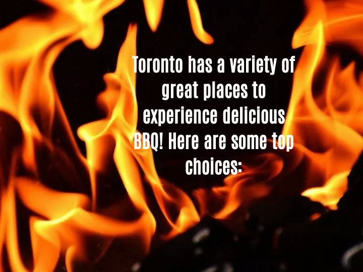 toronto has a variety of great places