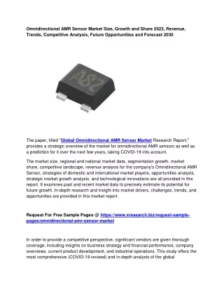 Omnidirectional AMR Sensor Market