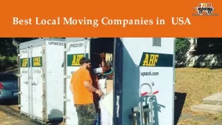 Best Local Moving Companies in United States